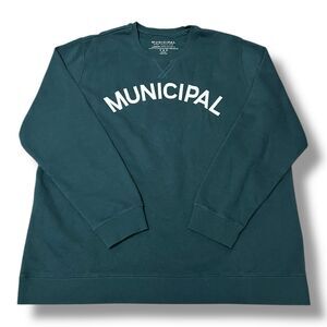 Municipal Sport Utility Gear Green Sweater Crewneck Sweatshirt Men’s Size XXL